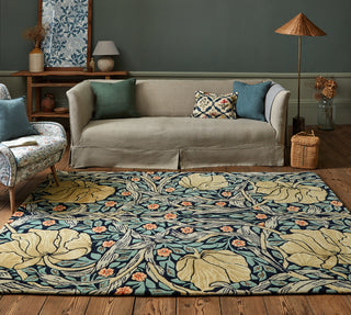 Brink and Campman Pimpernel Indigo Area Rug by Morris Co Room Image Feature