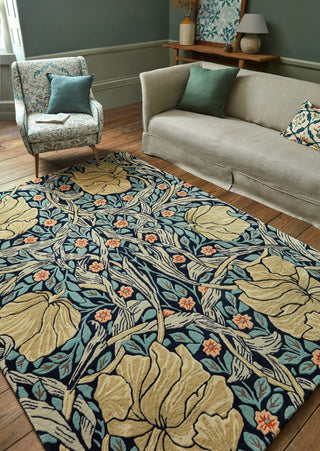 Brink and Campman Pimpernel Indigo Area Rug by Morris Co Room Image Feature