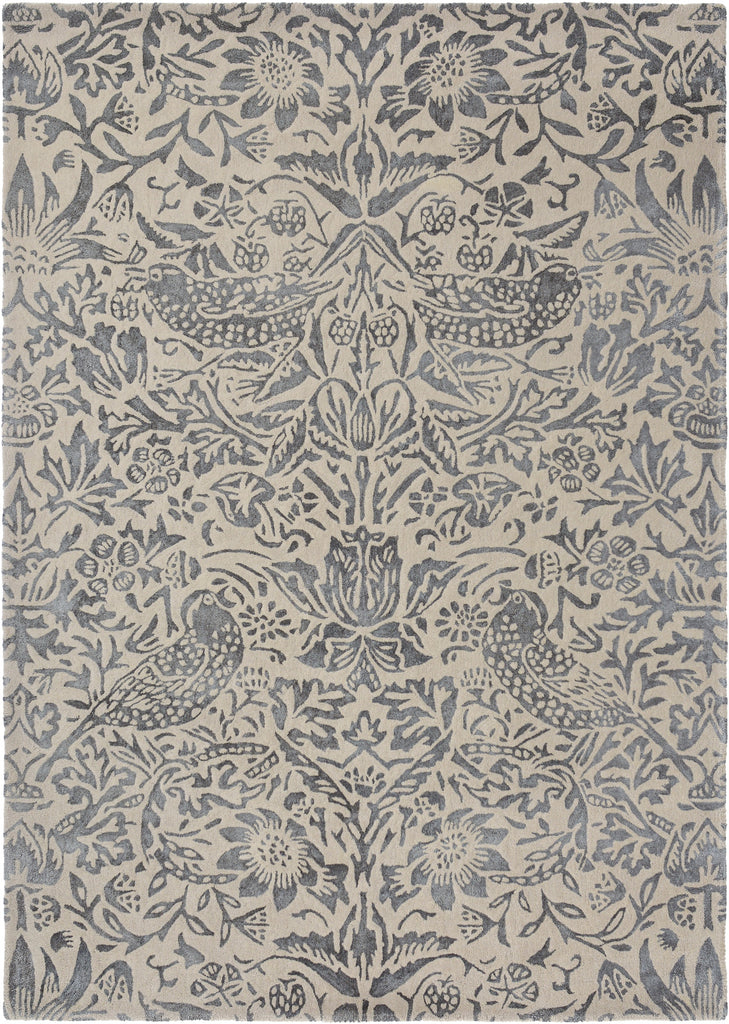 Brink and Campman Strawberry Thief Ink Area Rug by Morris Co main image