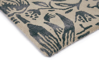 Brink and Campman Strawberry Thief Ink Area Rug by Morris Co Corner Image