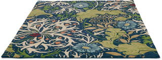 Brink and Campman Seaweed Ink Area Rug by Morris Co x Emery Walker's House Angle Image