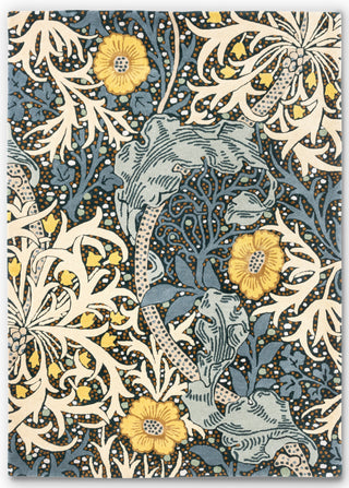 Brink and Campman Seaweed Teal Area Rug by Morris Co x Emery Walker's House main image