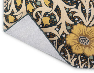 Brink and Campman Seaweed Teal Area Rug by Morris Co x Emery Walker's House Fold Image