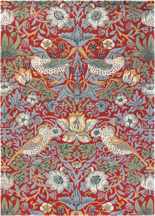Brink and Campman Strawberry Thief Crimson Area Rug by Morris Co main image
