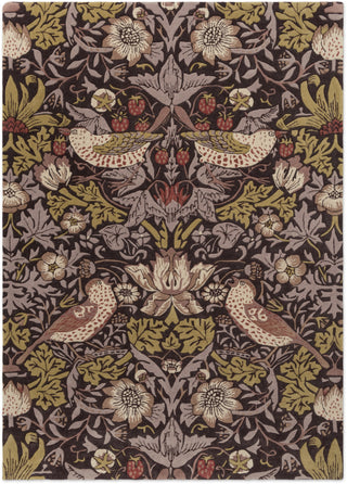 Brink and Campman Strawberry Thief Grape Area Rug by Morris Co main image