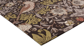 Brink and Campman Strawberry Thief Grape Area Rug by Morris Co Corner Image