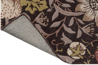 Brink and Campman Strawberry Thief Grape Area Rug by Morris Co Fold Image
