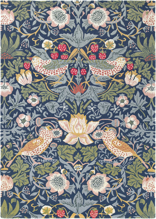 Brink and Campman Strawberry Thief Indigo Area Rug by Morris Co main image