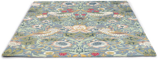 Brink and Campman Strawberry Thief Slate Area Rug by Morris Co Angle Image