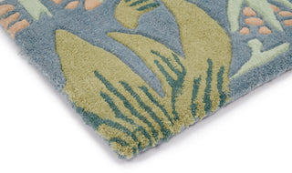 Brink and Campman Strawberry Thief Slate Area Rug by Morris Co Corner Image