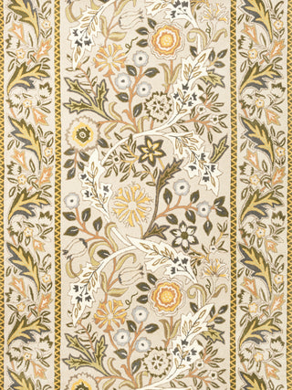 Brink and Campman Wilhelmina Linen/Mustard Area Rug by Morris Co x Emery Walker's House main image