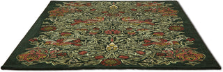 Brink and Campman Bird Tump Green Area Rug by Morris Co x Emery Walker's House Angle Image