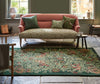 Brink and Campman Bird Tump Green Area Rug by Morris Co x Emery Walker's House Room Image Feature