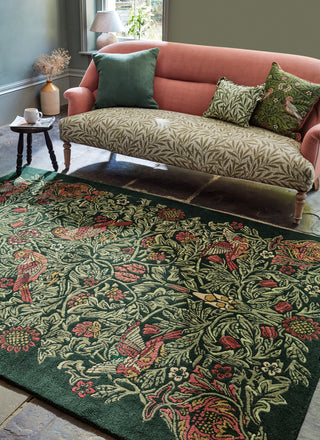 Brink and Campman Bird Tump Green Area Rug by Morris Co x Emery Walker's House Room Image Feature