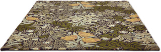 Brink and Campman Bower Twining Vine Green Area Rug by Morris Co x Emery Walker's House Angle Image