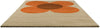 Brink and Campman Flower Placement Pumpkin/Ecru Area Rug by Orla Kiely Angle Image