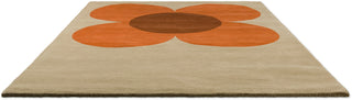 Brink and Campman Flower Placement Pumpkin/Ecru Area Rug by Orla Kiely Angle Image