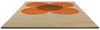 Brink and Campman Flower Placement Pumpkin/Ecru Area Rug by Orla Kiely Angle Image