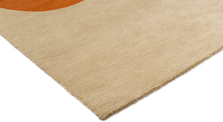 Brink and Campman Flower Placement Pumpkin/Ecru Area Rug by Orla Kiely Corner Image