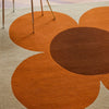Brink and Campman Flower Placement Pumpkin/Ecru Area Rug by Orla Kiely Room Image