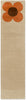 Brink and Campman Flower Placement Pumpkin/Ecru Area Rug by Orla Kiely Runner Main Image