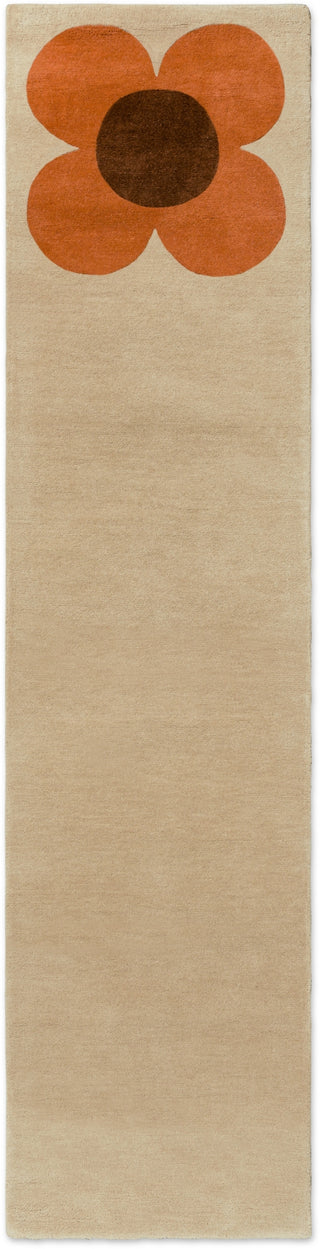 Brink and Campman Flower Placement Pumpkin/Ecru Area Rug by Orla Kiely Runner Main Image