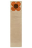Brink and Campman Flower Placement Pumpkin/Ecru Area Rug by Orla Kiely Runner Main Image