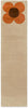Brink and Campman Flower Placement Pumpkin/Ecru Area Rug by Orla Kiely Runner Main Image