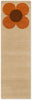 Brink and Campman Flower Placement Pumpkin/Ecru Area Rug by Orla Kiely Runner Main Image