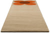 Brink and Campman Flower Placement Pumpkin/Ecru Area Rug by Orla Kiely Runner Angle Image