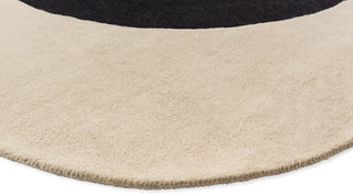 Brink and Campman Flower Spot Ecru/Black Area Rug by Orla Kiely Corner Image