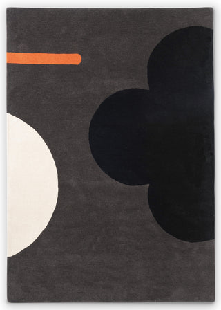 Brink and Campman Geo Flower Graphite Area Rug by Orla Kiely main image