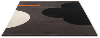 Brink and Campman Geo Flower Graphite Area Rug by Orla Kiely Angle Image