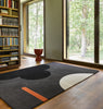 Brink and Campman Geo Flower Graphite Area Rug by Orla Kiely Room Image Feature