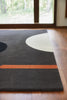 Brink and Campman Geo Flower Graphite Area Rug by Orla Kiely Room Image Feature