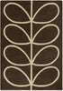 Brink and Campman Giant Linear Stem Walnut Area Rug by Orla Kiely main image