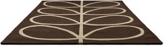 Brink and Campman Giant Linear Stem Walnut Area Rug by Orla Kiely Angle Image