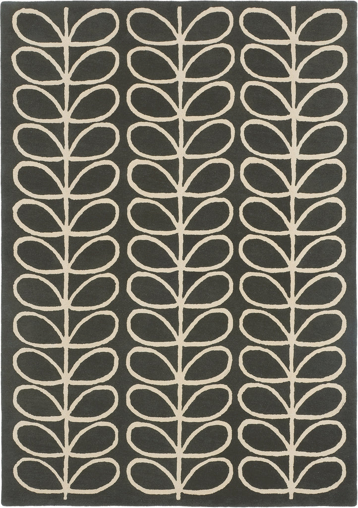 Brink and Campman Linear Stem Slate Area Rug by Orla Kiely main image