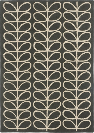 Brink and Campman Linear Stem Slate Area Rug by Orla Kiely main image