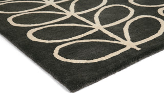 Brink and Campman Linear Stem Slate Area Rug by Orla Kiely Corner Image