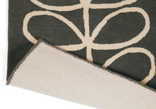 Brink and Campman Linear Stem Slate Area Rug by Orla Kiely Fold Image