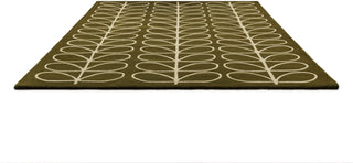 Brink and Campman Linear Stem Olive Area Rug by Orla Kiely Angle Image