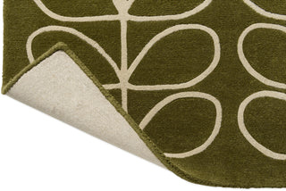 Brink and Campman Linear Stem Olive Area Rug by Orla Kiely Fold Image