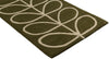 Brink and Campman Linear Stem Olive Area Rug by Orla Kiely Runner Corner Image