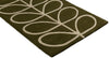 Brink and Campman Linear Stem Olive Area Rug by Orla Kiely Runner Corner Image