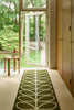 Brink and Campman Linear Stem Olive Area Rug by Orla Kiely Runner Room Image Feature
