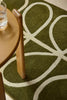 Brink and Campman Linear Stem Olive Area Rug by Orla Kiely Runner Room Image