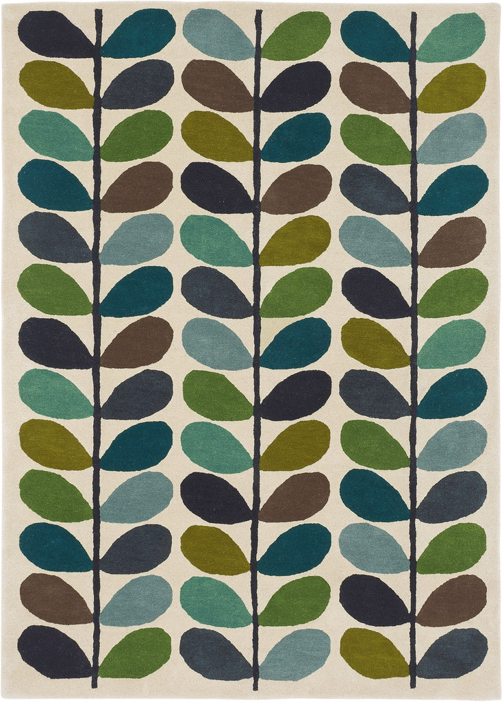 Brink and Campman Multi Stem Kingfisher Area Rug by Orla Kiely main image