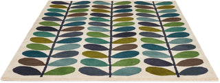 Brink and Campman Multi Stem Kingfisher Area Rug by Orla Kiely Angle Image