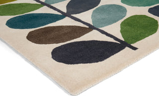 Brink and Campman Multi Stem Kingfisher Area Rug by Orla Kiely Corner Image